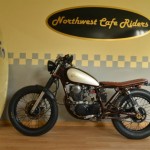 custom yamaha sr250 motorcycle rockbox northwest cafe riders