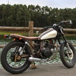 custom yamaha sr250 motorcycle rockbox northwest cafe riders