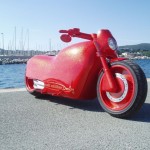 Custom Harley Davidson V Rod Big Red Lady Ueli Anliker