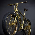 solid gold mountain bike